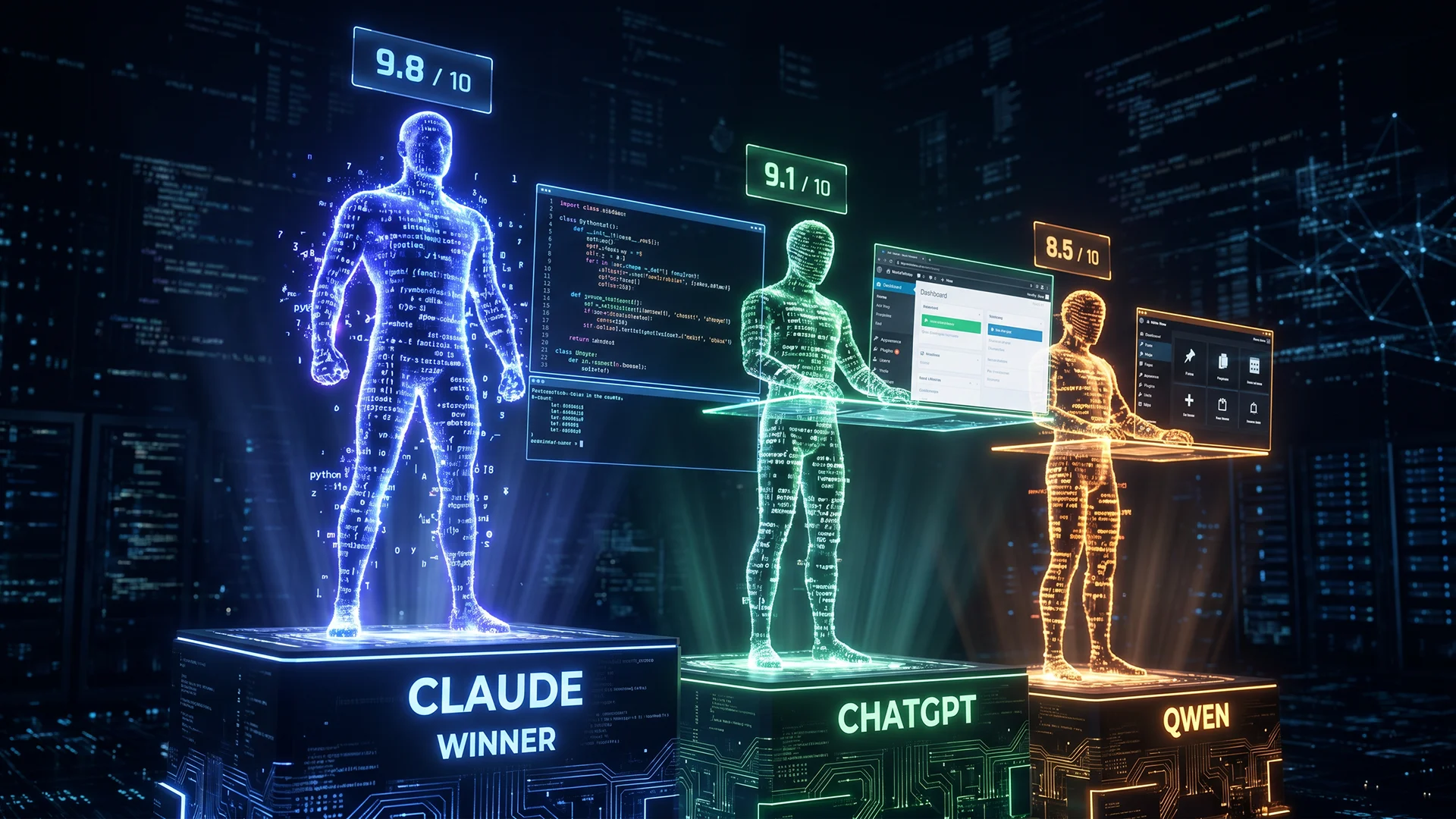 Claude vs ChatGPT vs Qwen : comparatif terrain pour les développeurs Web en 2026 - John Web