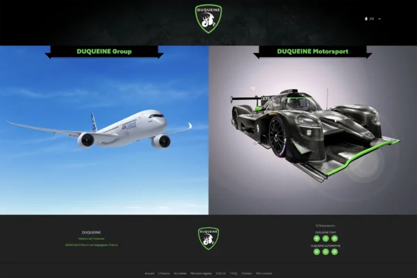 Duqueine Motorsport : site e-commerce WordPress sur mesure - John Web