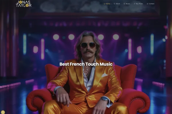 Jonas Taylor : site WordPress DJ French Touch IA - John Web